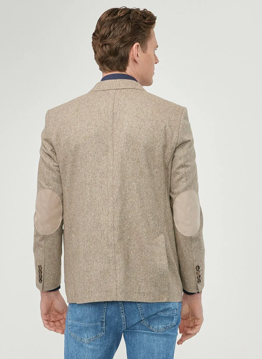 16866 Beige Regular Fit Jacket