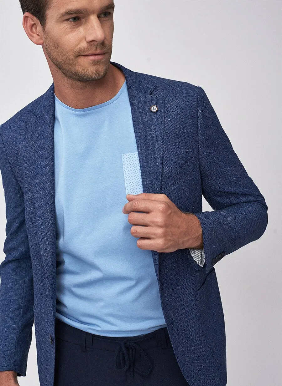 16874 Navy Blue Regular Fit Jacket