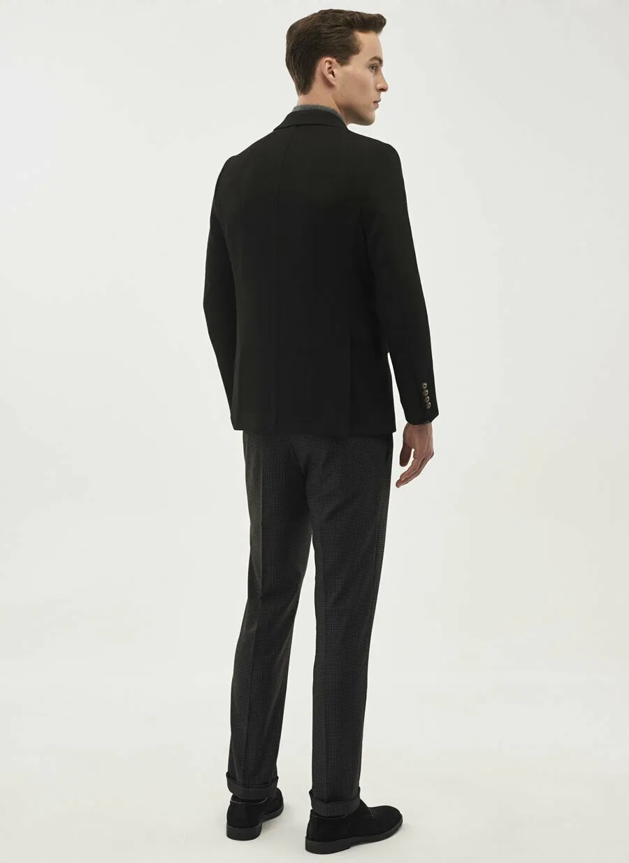 16894 Black Regular Fit Jacket
