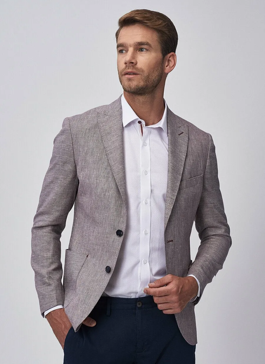 16905 Burgundy Regular Fit Jacket