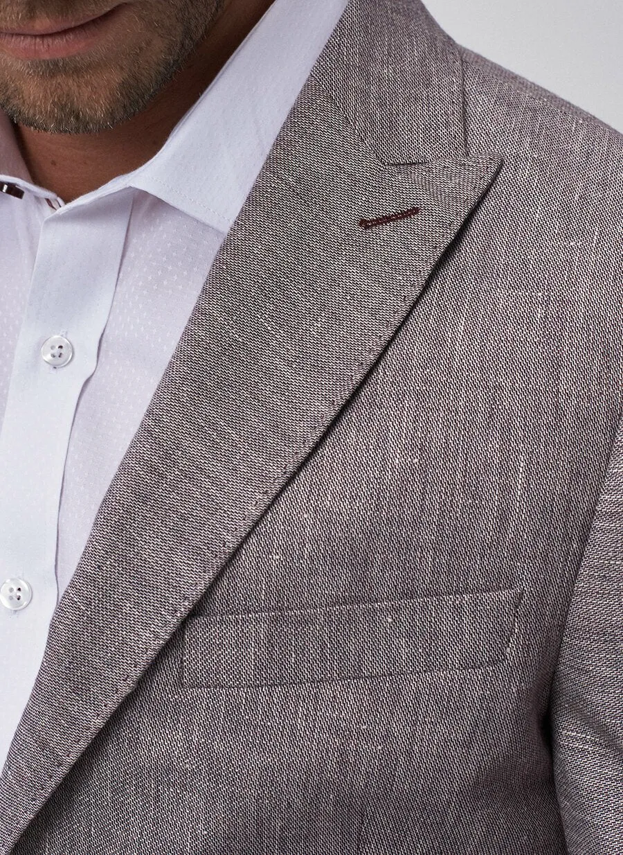 16905 Burgundy Regular Fit Jacket