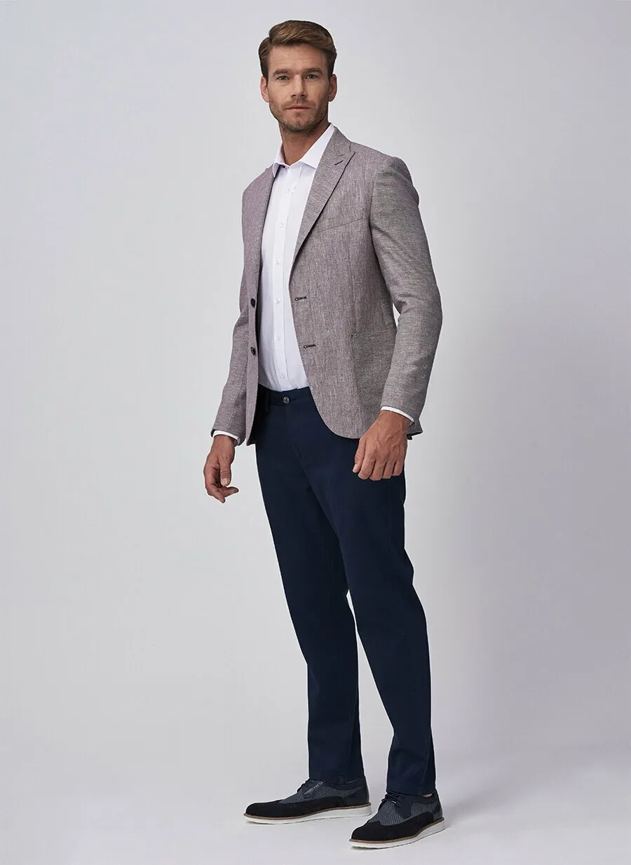 16905 Burgundy Regular Fit Jacket