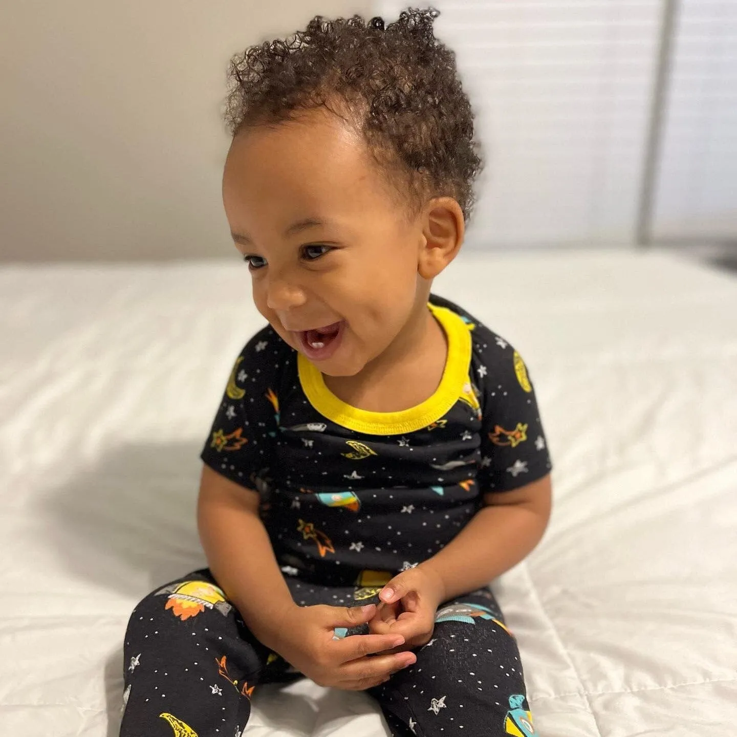 4-Piece Infant & Toddler Boys Blast Off Snug Fit Cotton Pajamas