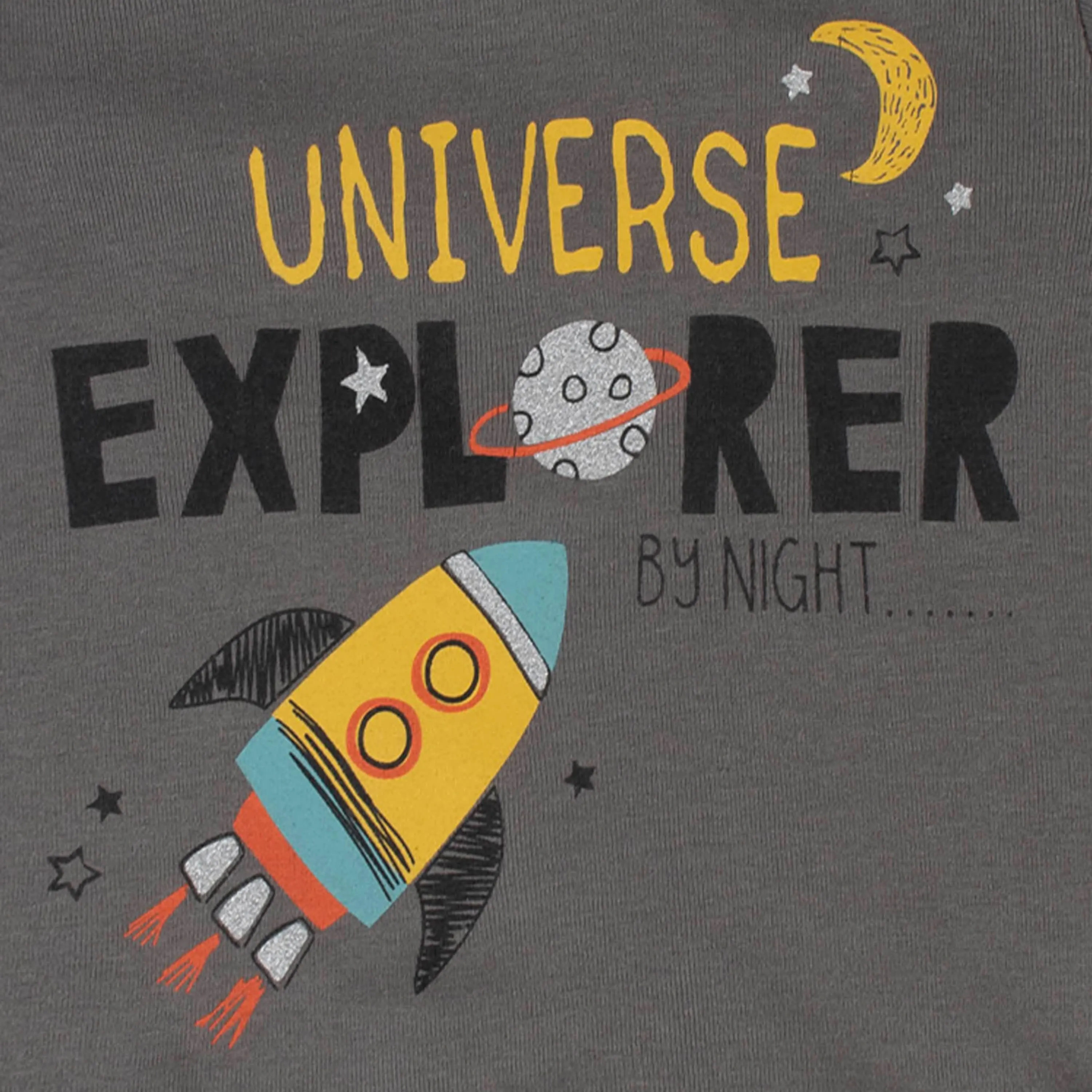 4-Piece Infant & Toddler Boys Blast Off Snug Fit Cotton Pajamas