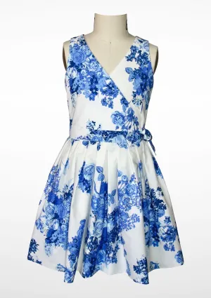 Aria Blue Blooms Dress