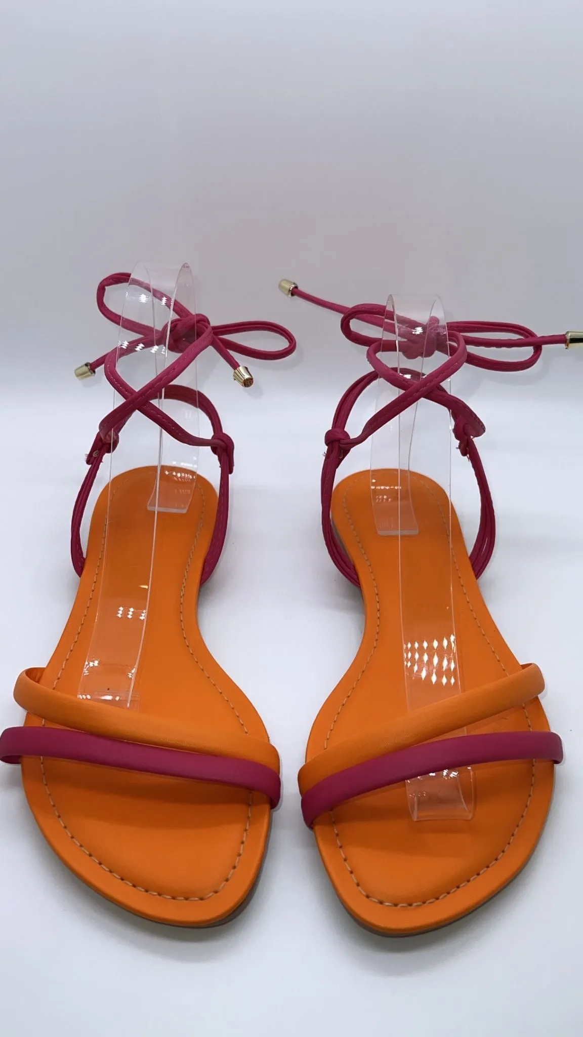 Bfb Shoes - Flat Sandals Orange Pink