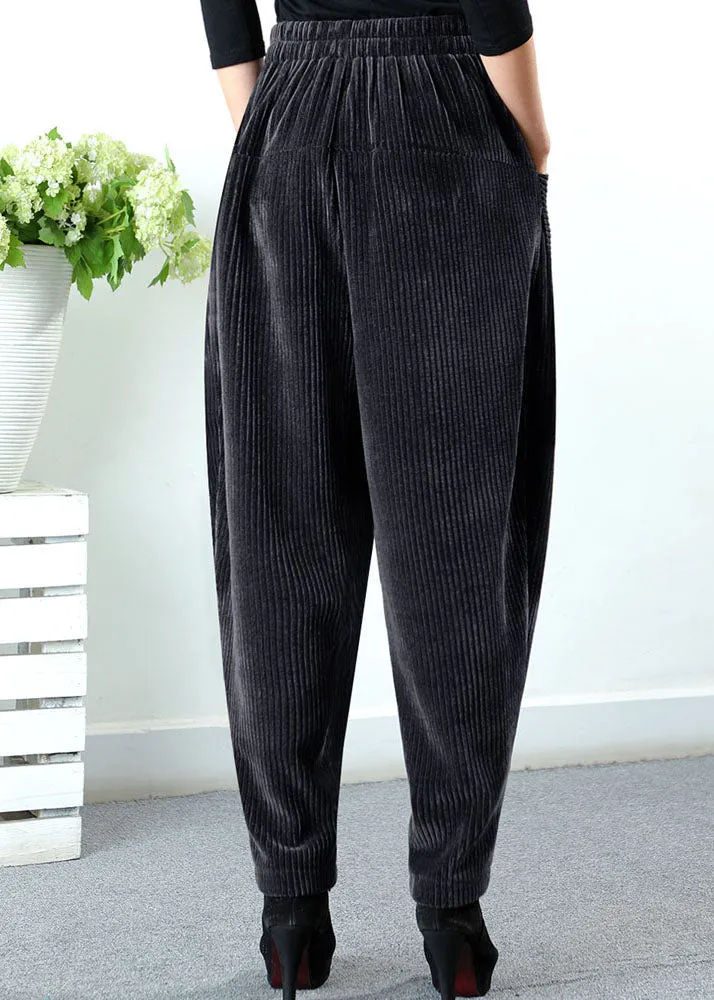 Boutique Chocolate High Waist Pockets fashion Winter Pants