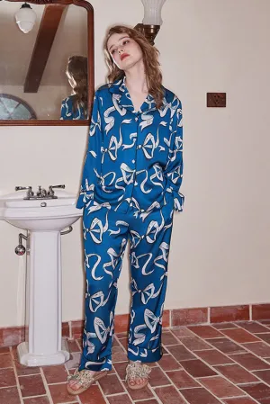 Bow Pattern Pajama Set