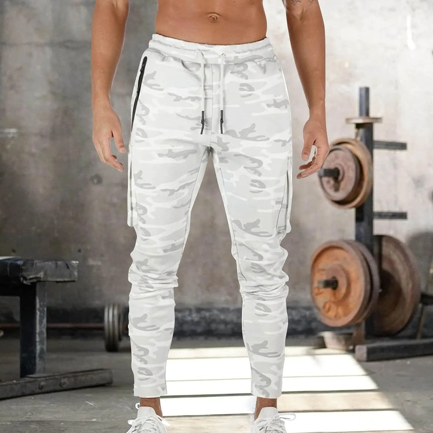 Cargo Sweatpants for Men Baggy Sweatpants Sports Lounge Pants Athletic Pants Baggy Open Bottom Sweatpants Track Pants