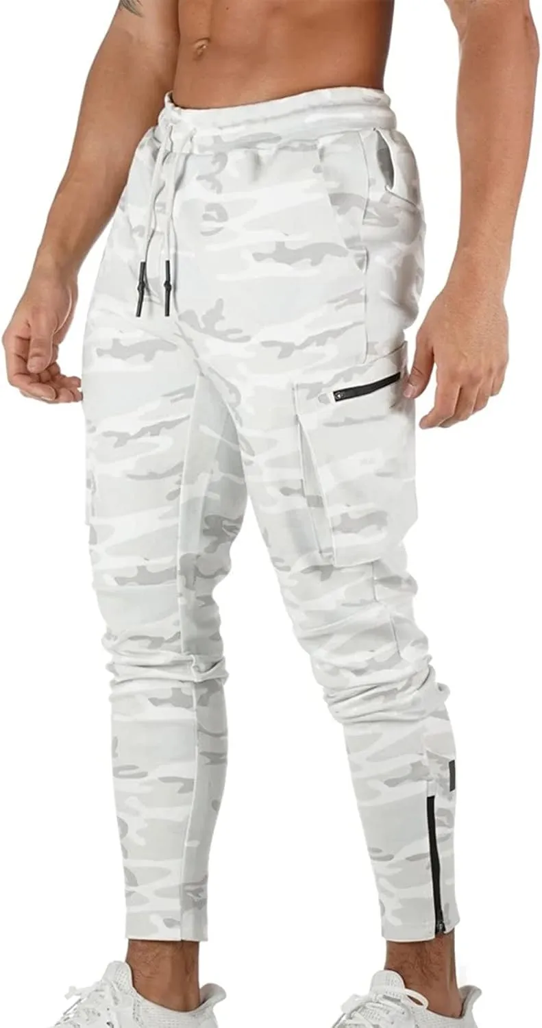 Cargo Sweatpants for Men Baggy Sweatpants Sports Lounge Pants Athletic Pants Baggy Open Bottom Sweatpants Track Pants