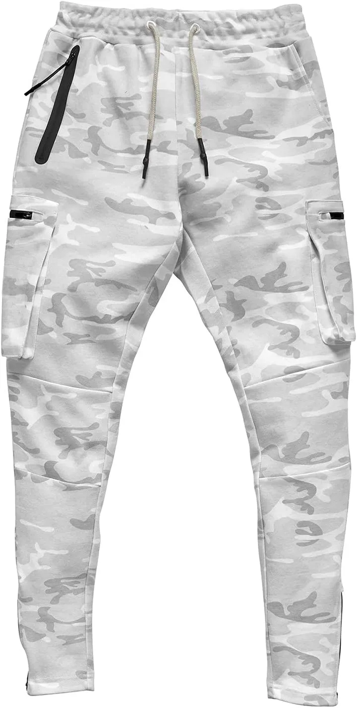Cargo Sweatpants for Men Baggy Sweatpants Sports Lounge Pants Athletic Pants Baggy Open Bottom Sweatpants Track Pants