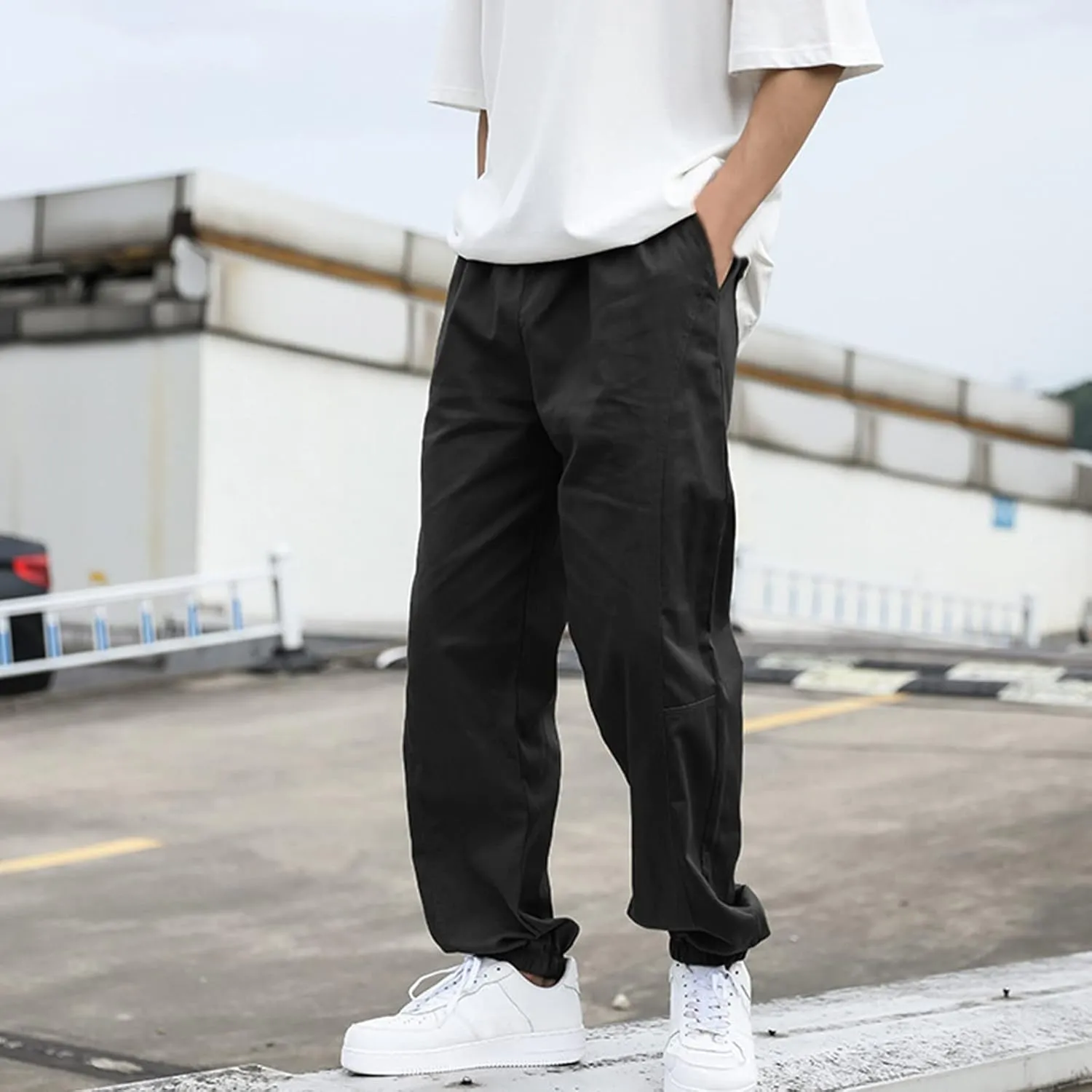 Cargo Sweatpants for Men Big and Tall Trousers Bottom Casual Baggy Athletic Running Training Jogger Pants Men's Cargo