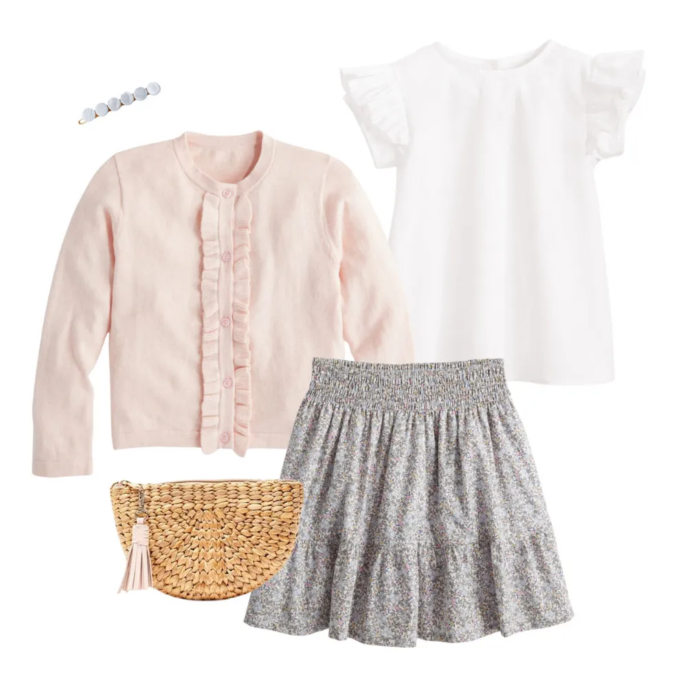 Cashmere Blend Ruffle Cardigan -- Blush