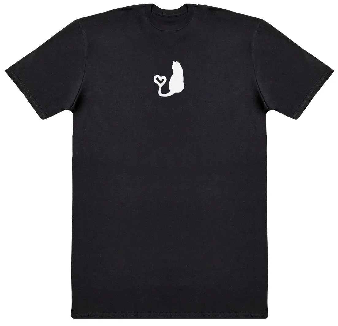 Cat Heart Tail - New Style Huge Comfy T-Shirt