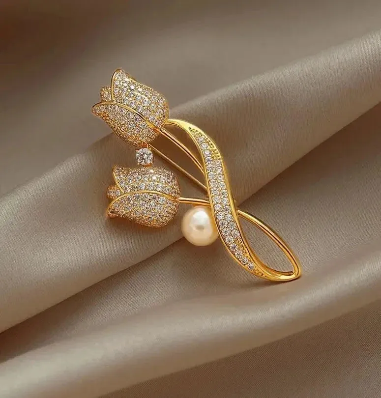 Ceylon Leather Brooch Pin