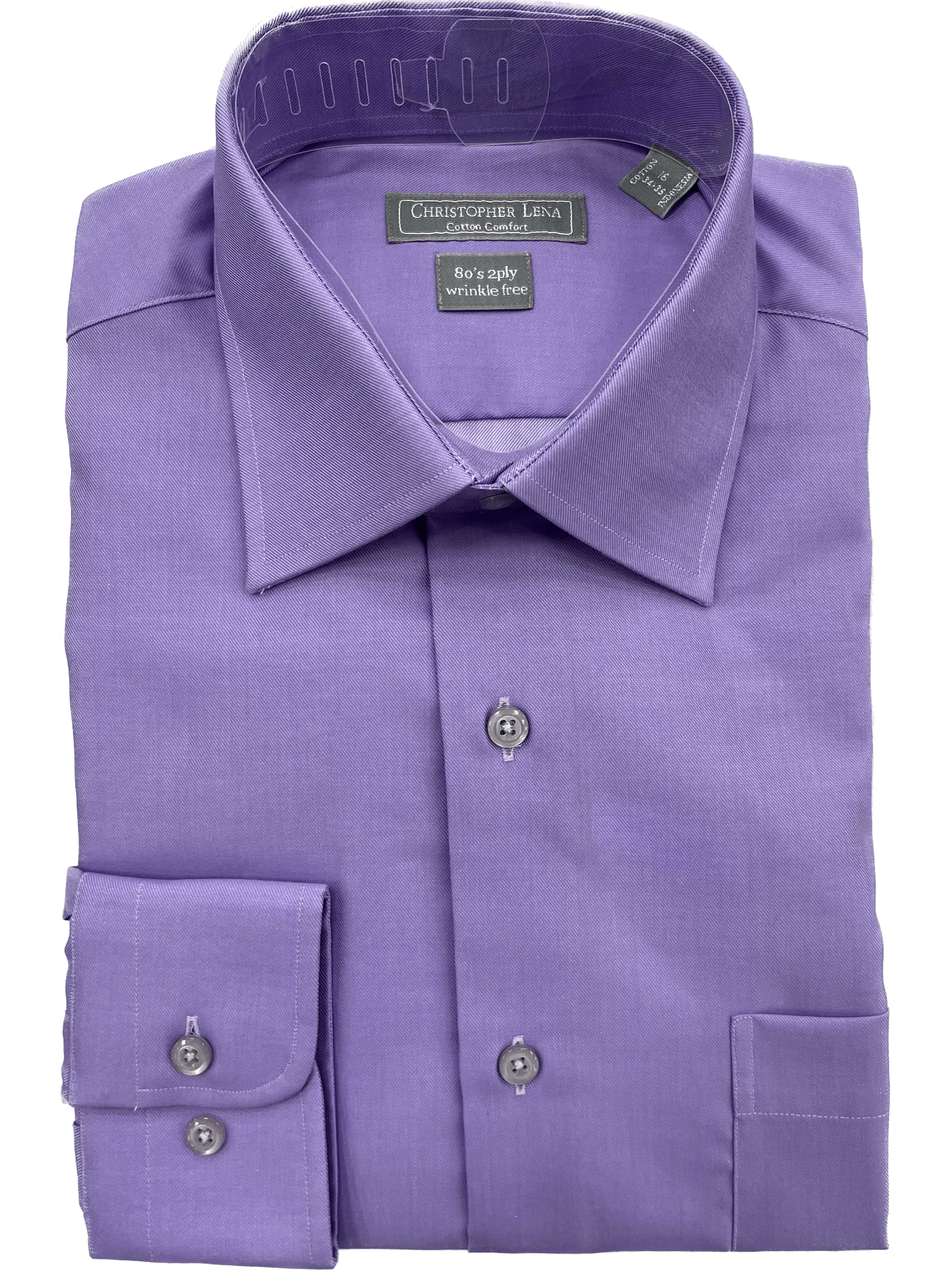 Christopher Lena Lavender Spread Collar Shirt