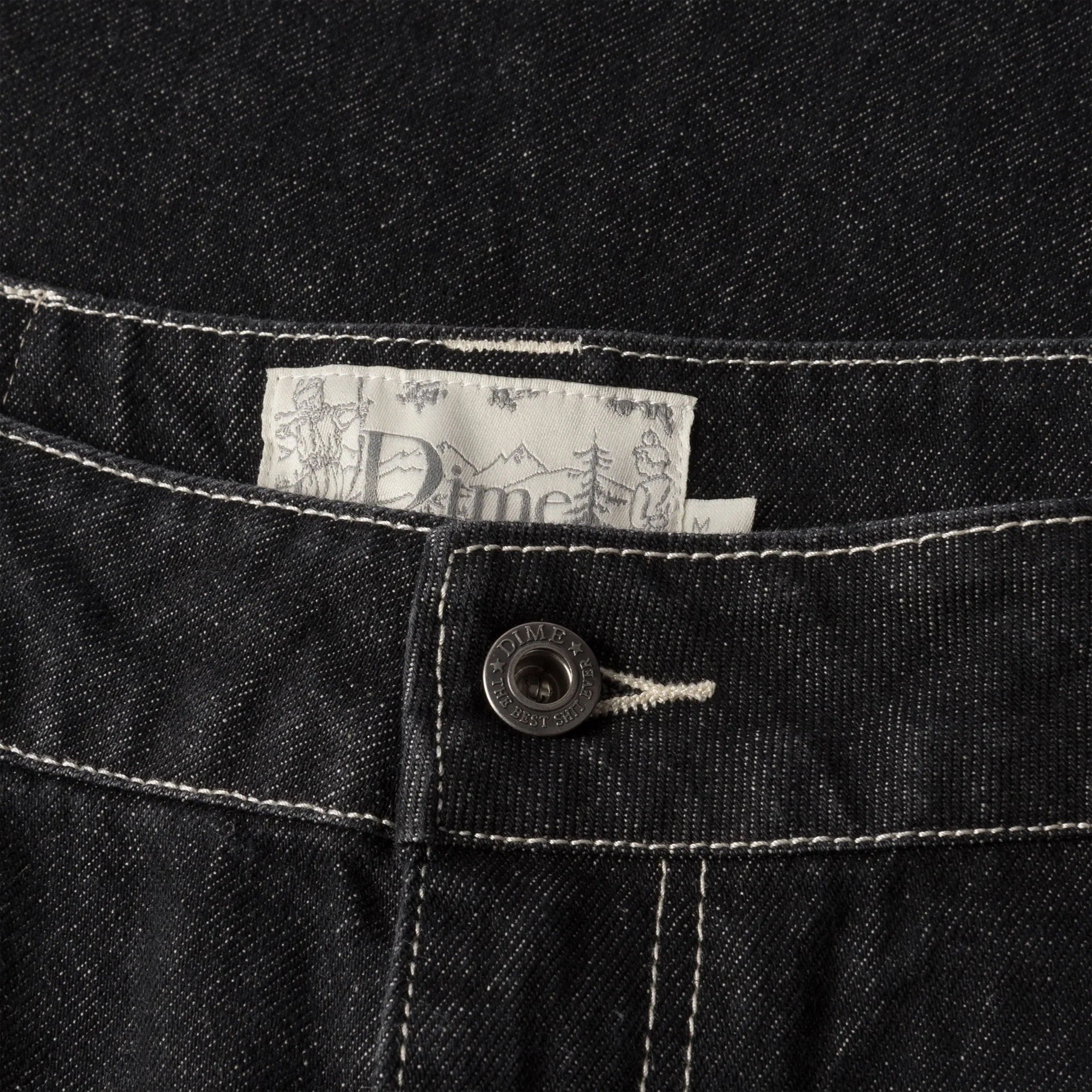 Dime Classic Relaxed Denim Pants - Black Rinsed
