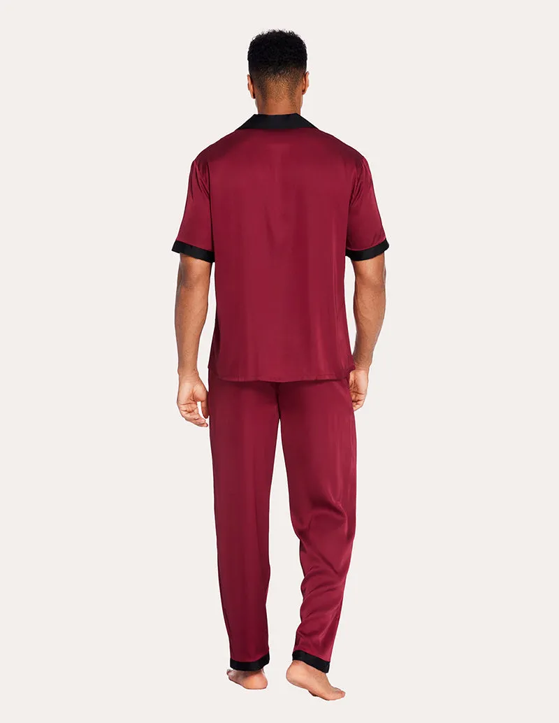 Ekouaer Men Classic Satin Pajamas Set (US Only)