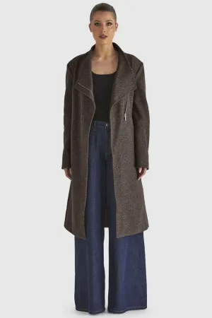 Fate & Becker Shadows Coat - Chocolate Marle