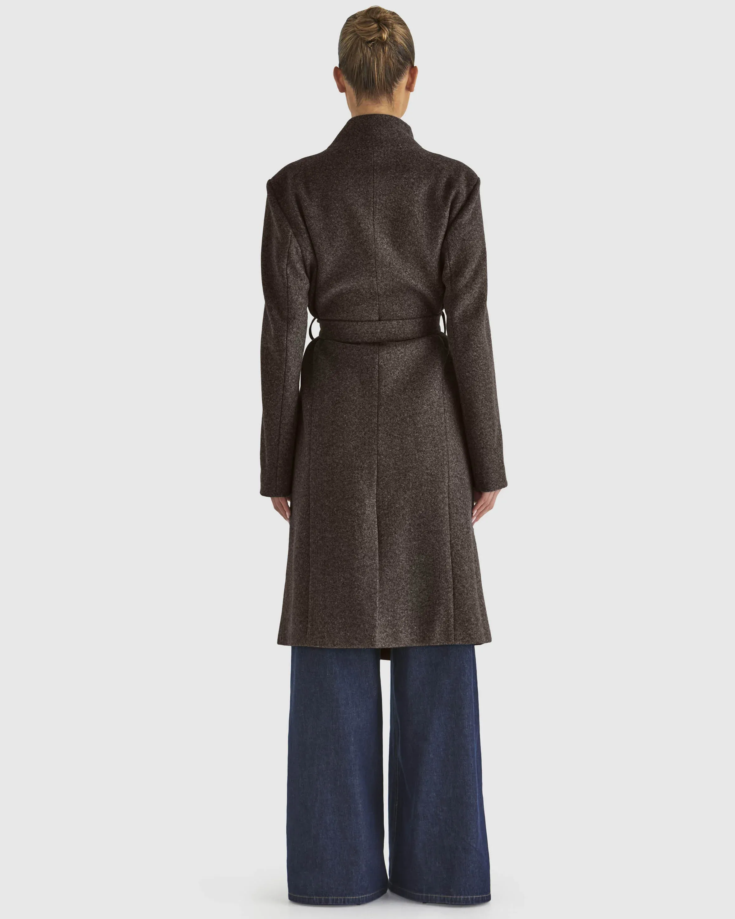 Fate & Becker Shadows Coat - Chocolate Marle