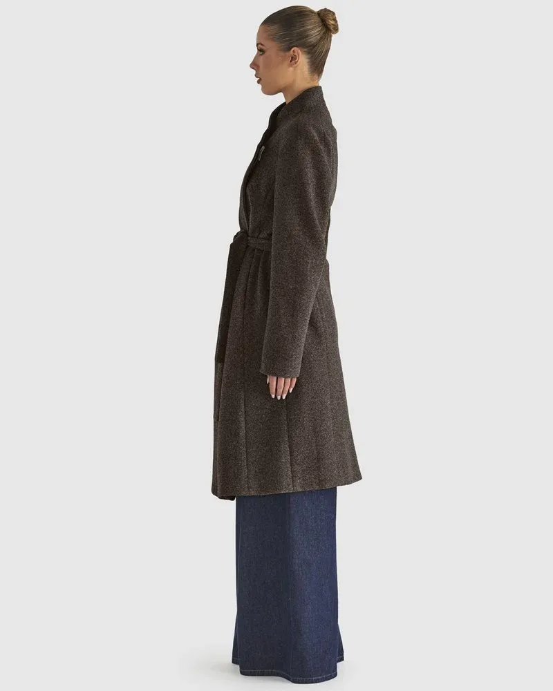 Fate & Becker Shadows Coat - Chocolate Marle