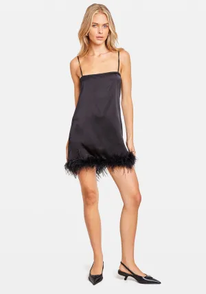FEATHER MINI DRESS