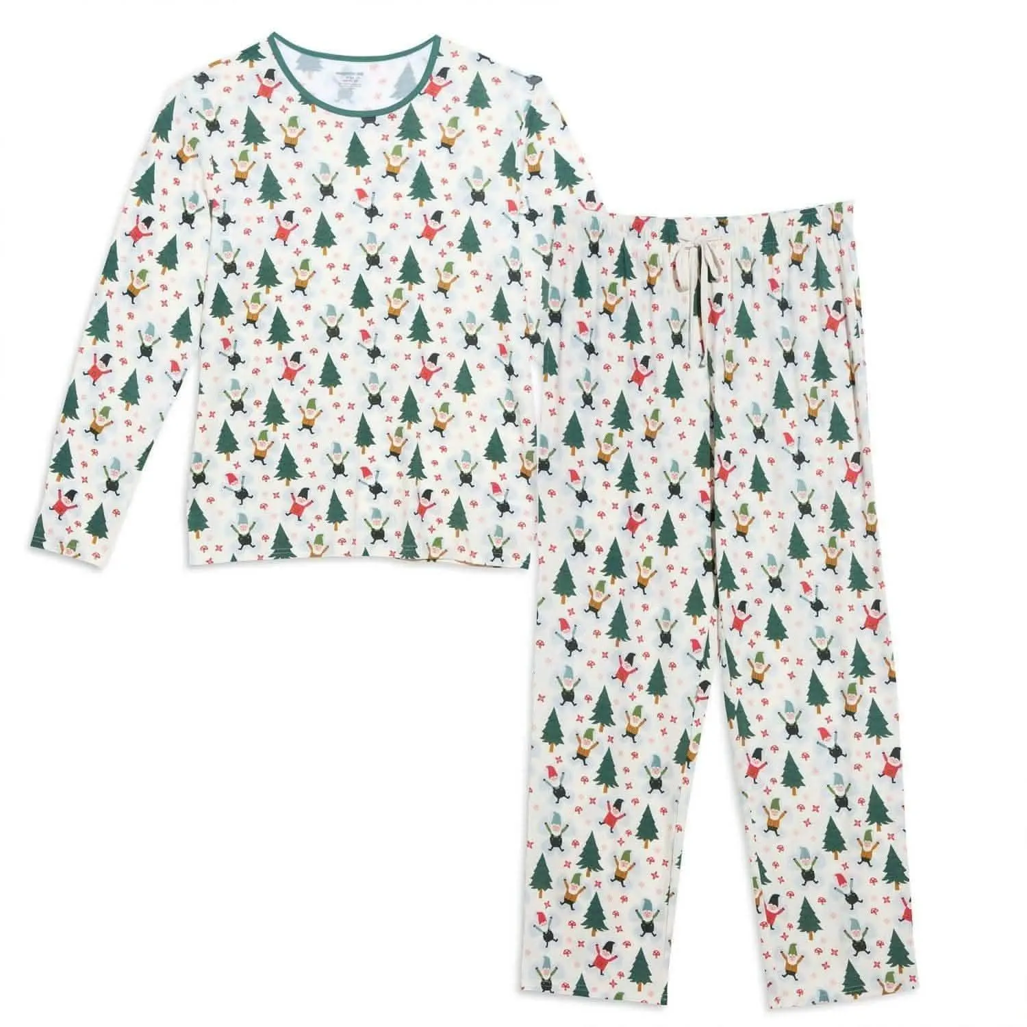 gnome for the holidays modal Long Sleeve pjs - Men