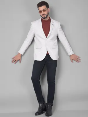 Grey Single Breasted Blazer