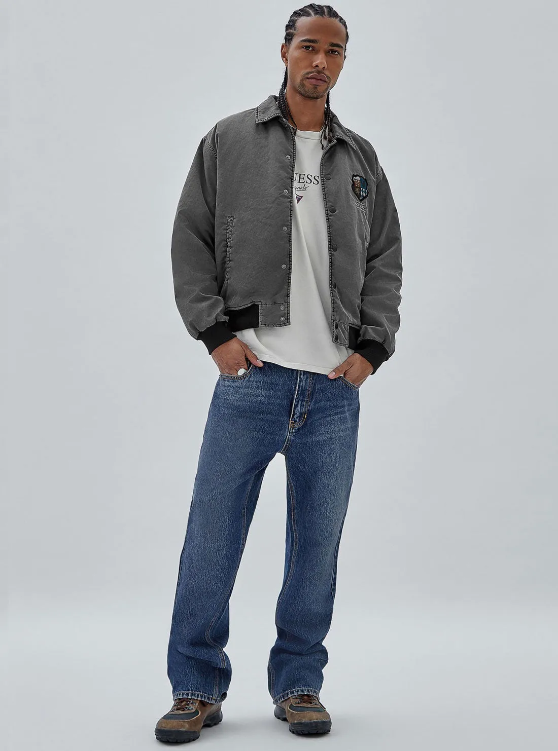 Guess Originals Black-Washed Crest Jacket