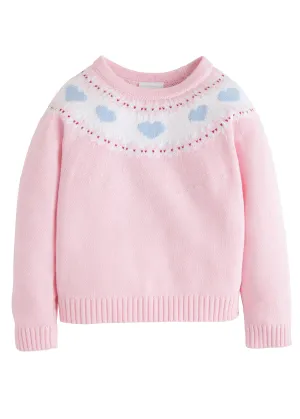 Hearts Fair Isle Crewneck Sweater Little English
