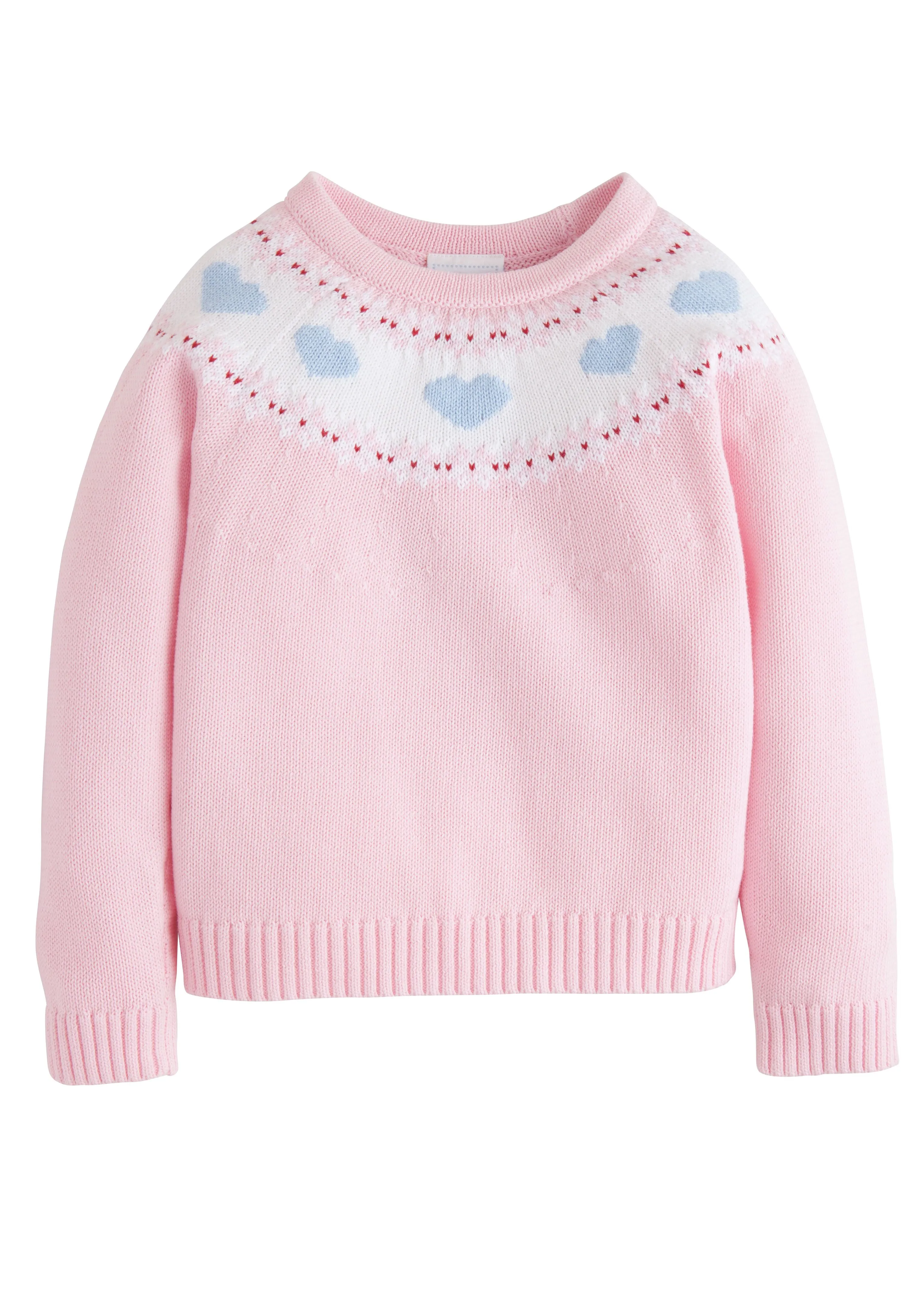 Hearts Fair Isle Crewneck Sweater Little English