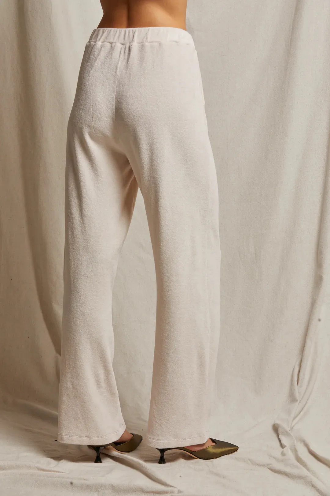 Holly Velour Wideleg Sweatpant
