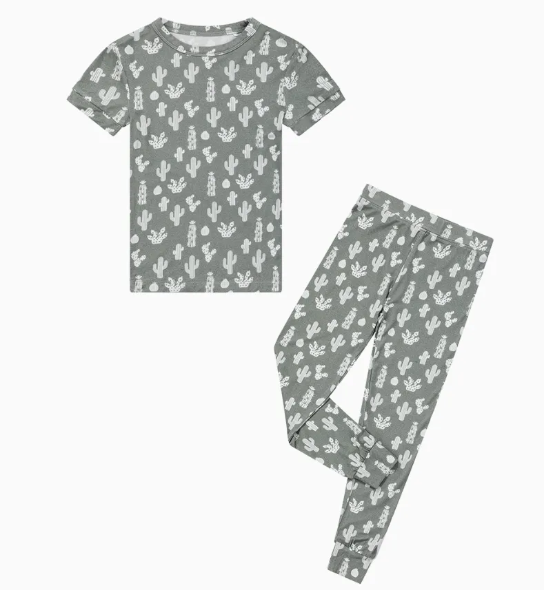 Kids Soft Bamboo Cacti Pajama Set