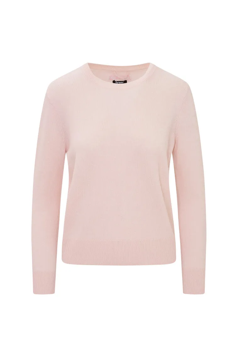 LoveShackFancy x MAX&MOI Piata Faux Fur Bow Sweater