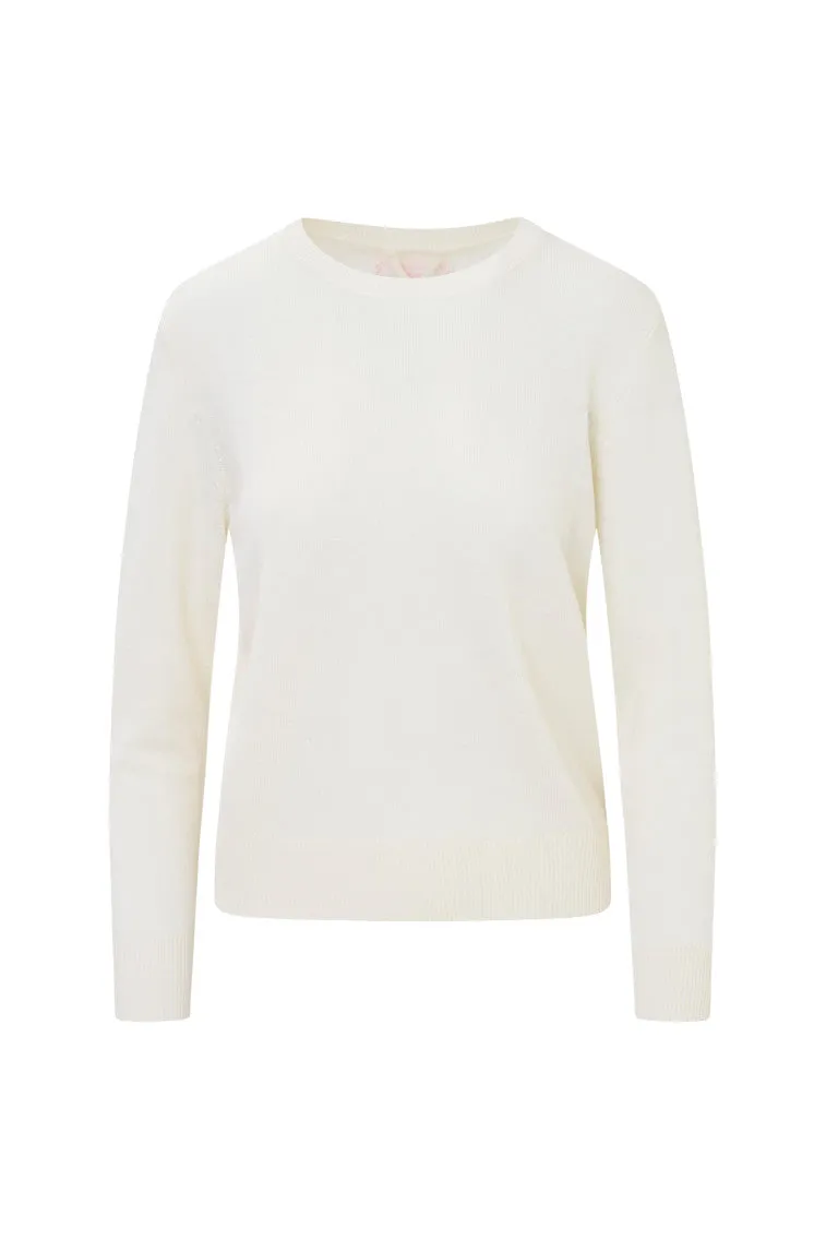 LoveShackFancy x MAX&MOI Piata Faux Fur Bow Sweater
