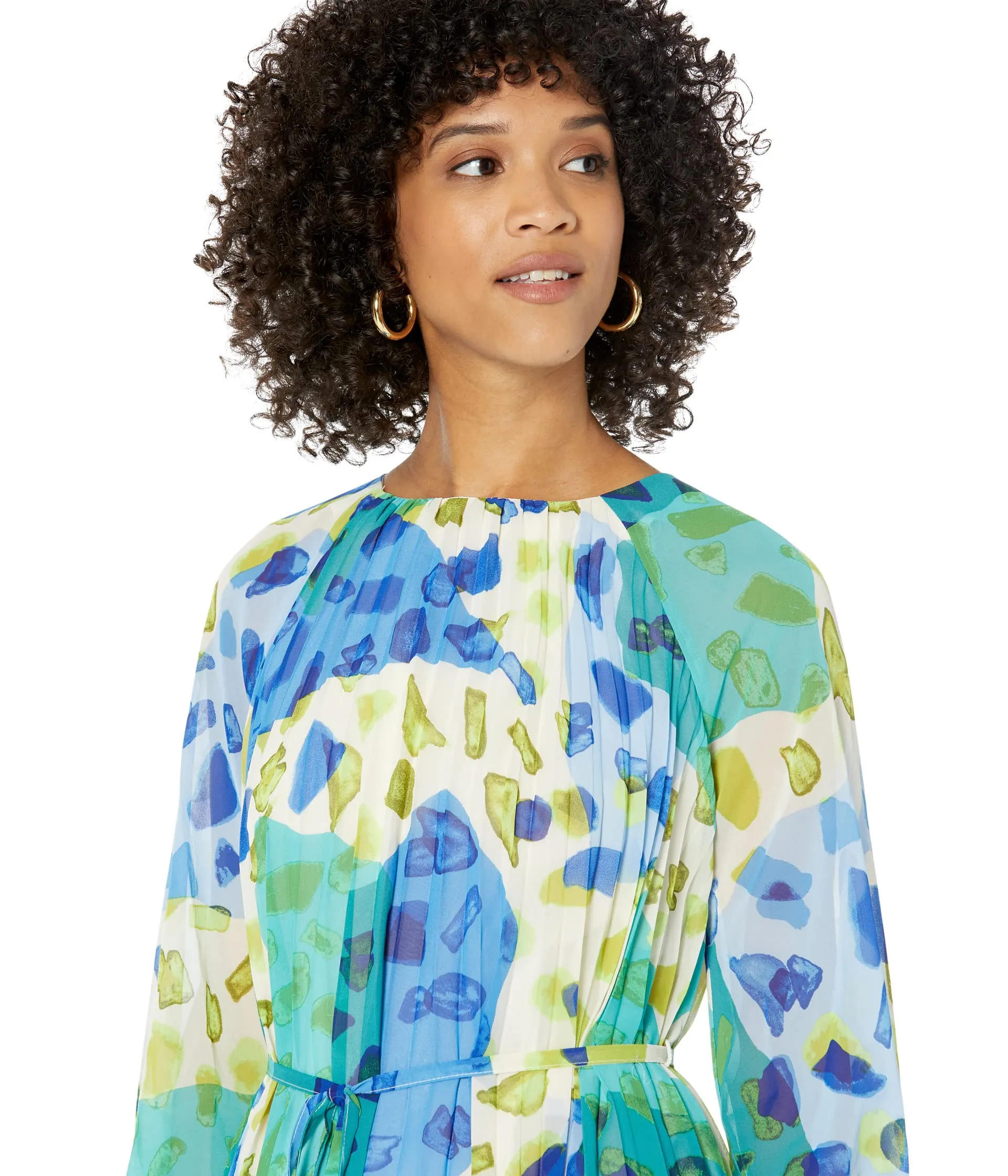 Maggy London Pleated Shift Dress