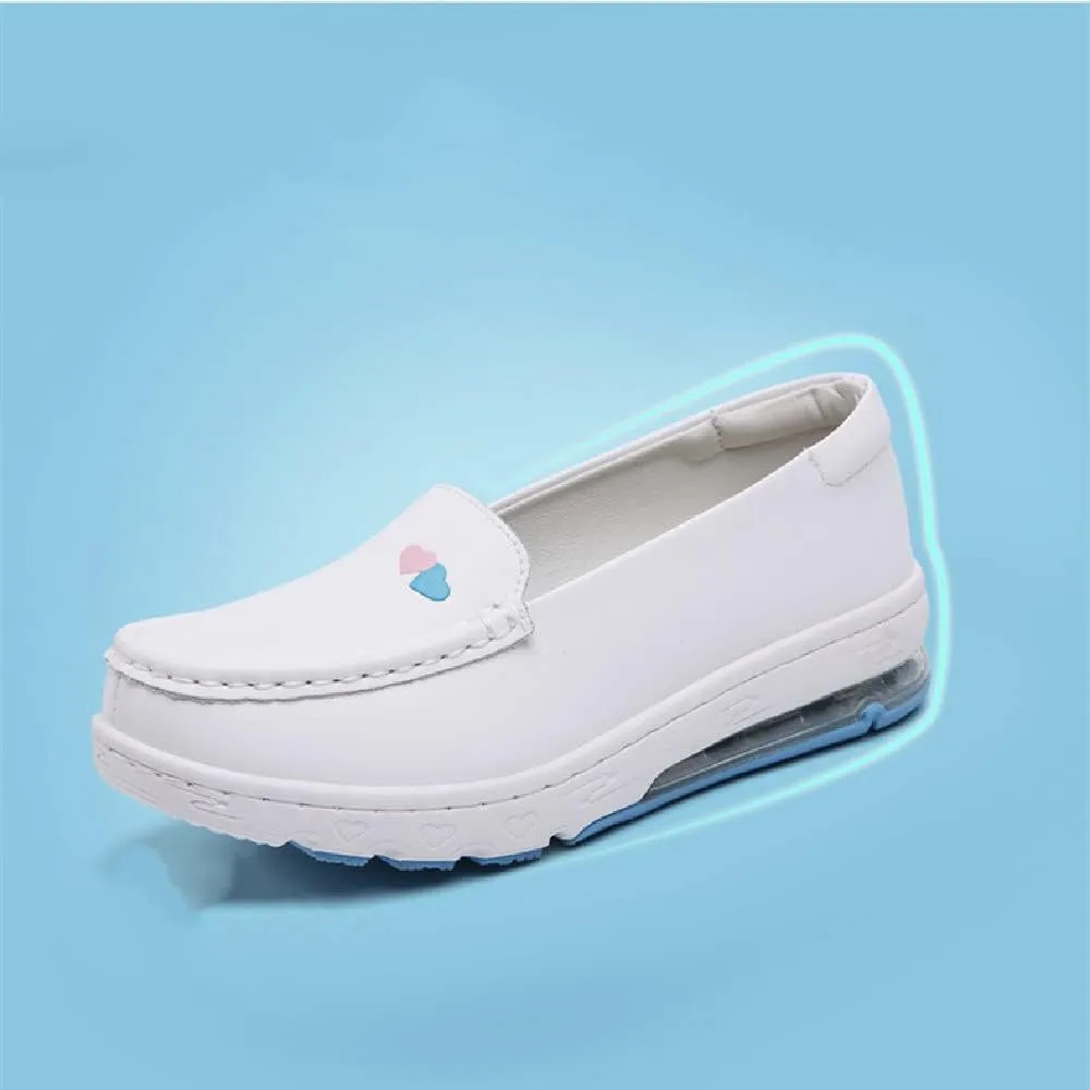 MATERUIEYES Women's Shoes Cushioning Cushion Nurse Single Shoe Comfort Flats