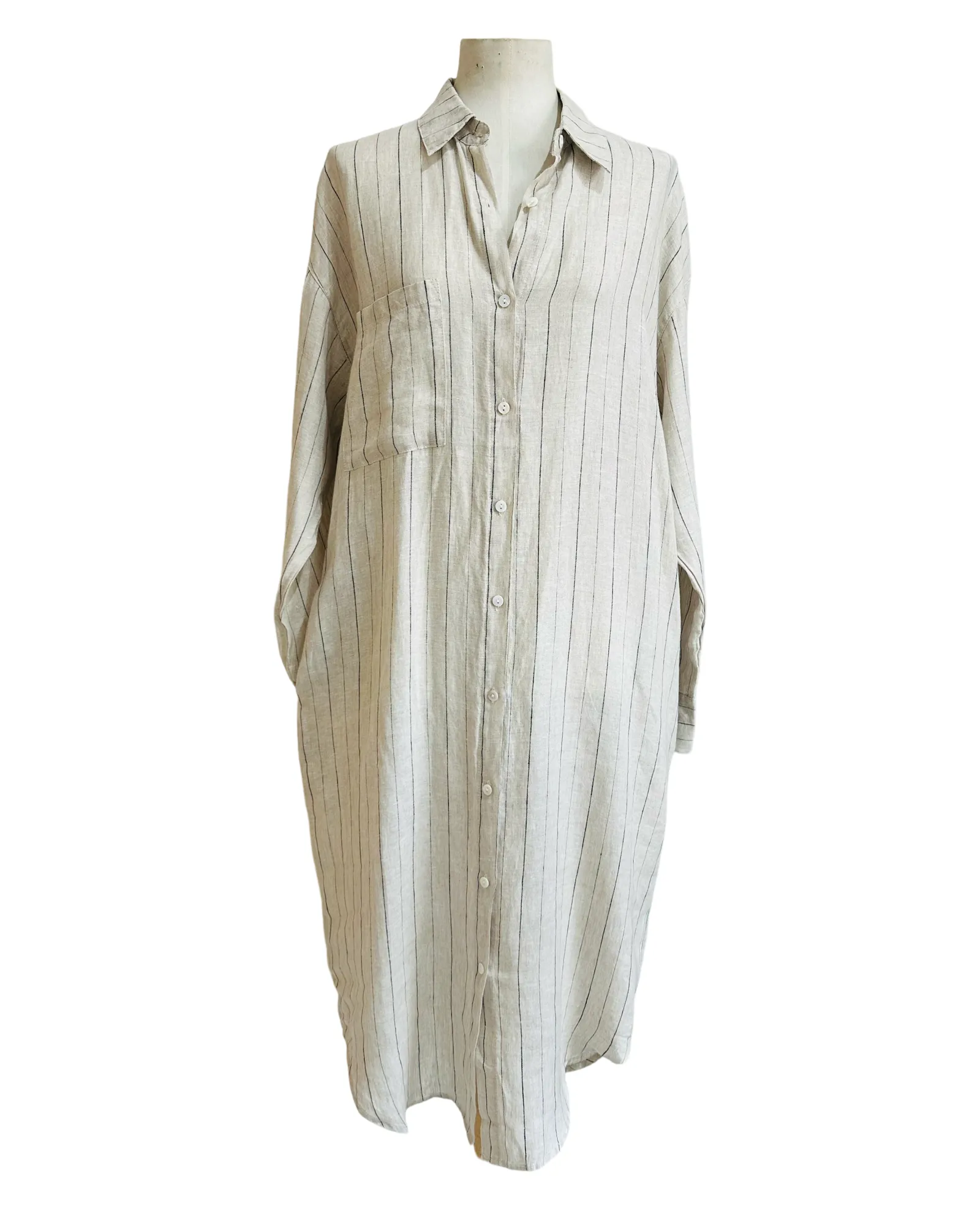 MATTEO LINEN SHIRTDRESS