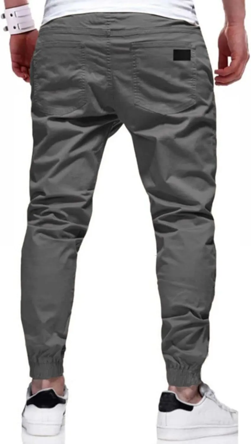 Men's Joggers Sweatpants Slim Fit Jogger Pants Drawstring Gym Running Workout Pant with Pockets