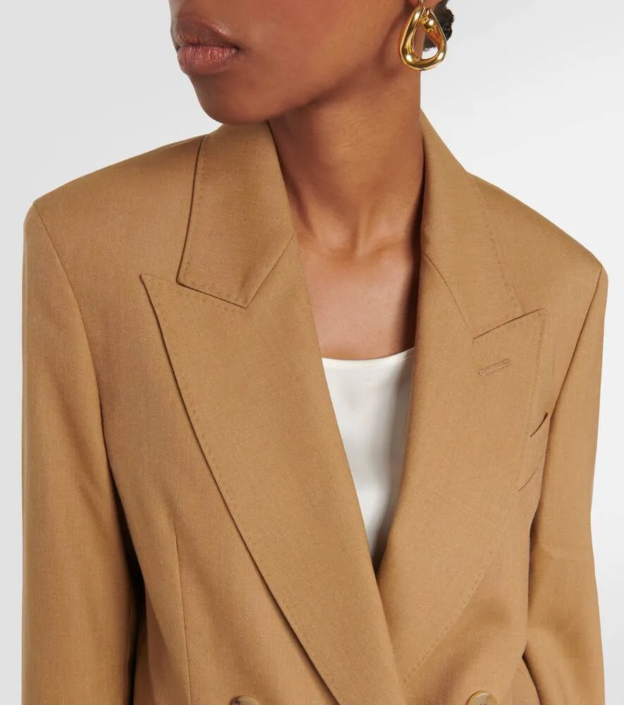 Mirko jacket in wool, mohair and silk MAX MARA, brown