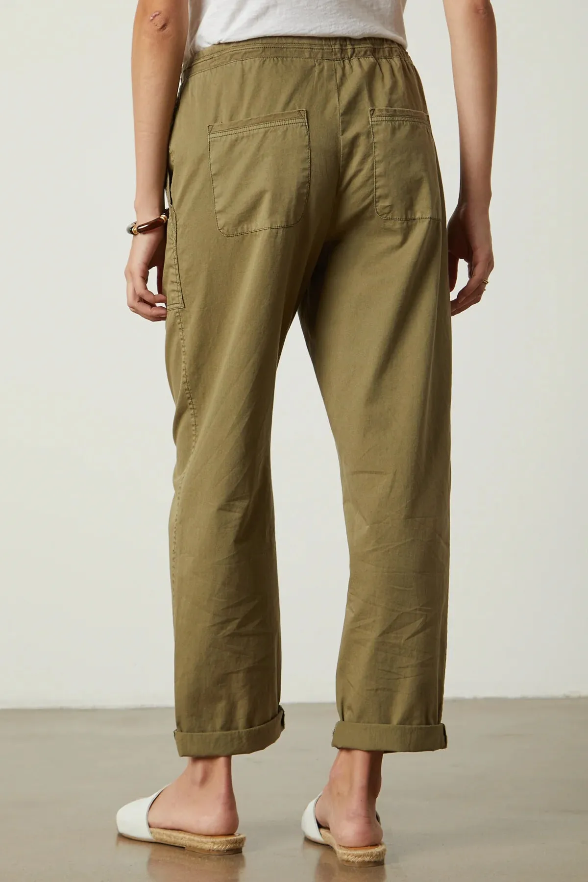 Misty Cotton Twill Pant- Forest