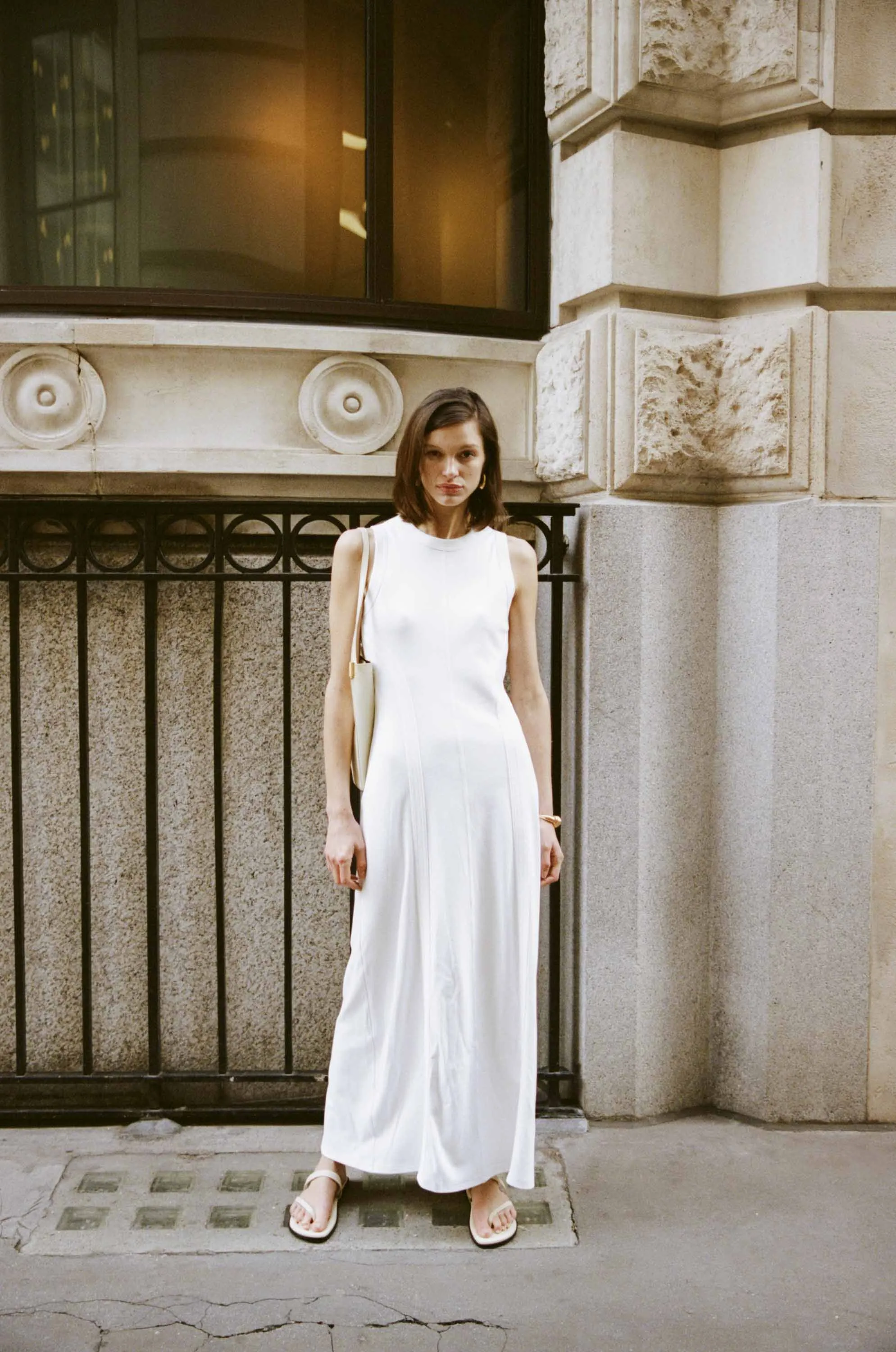 MOMENTUM OPEN BACK MAXI DRESS | WHITE