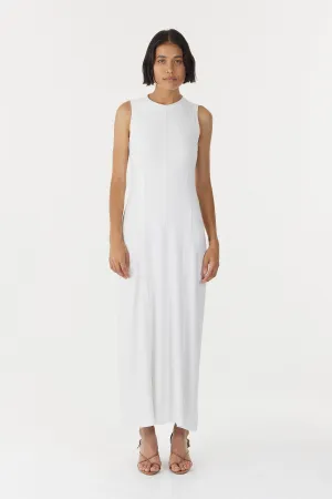 MOMENTUM OPEN BACK MAXI DRESS | WHITE