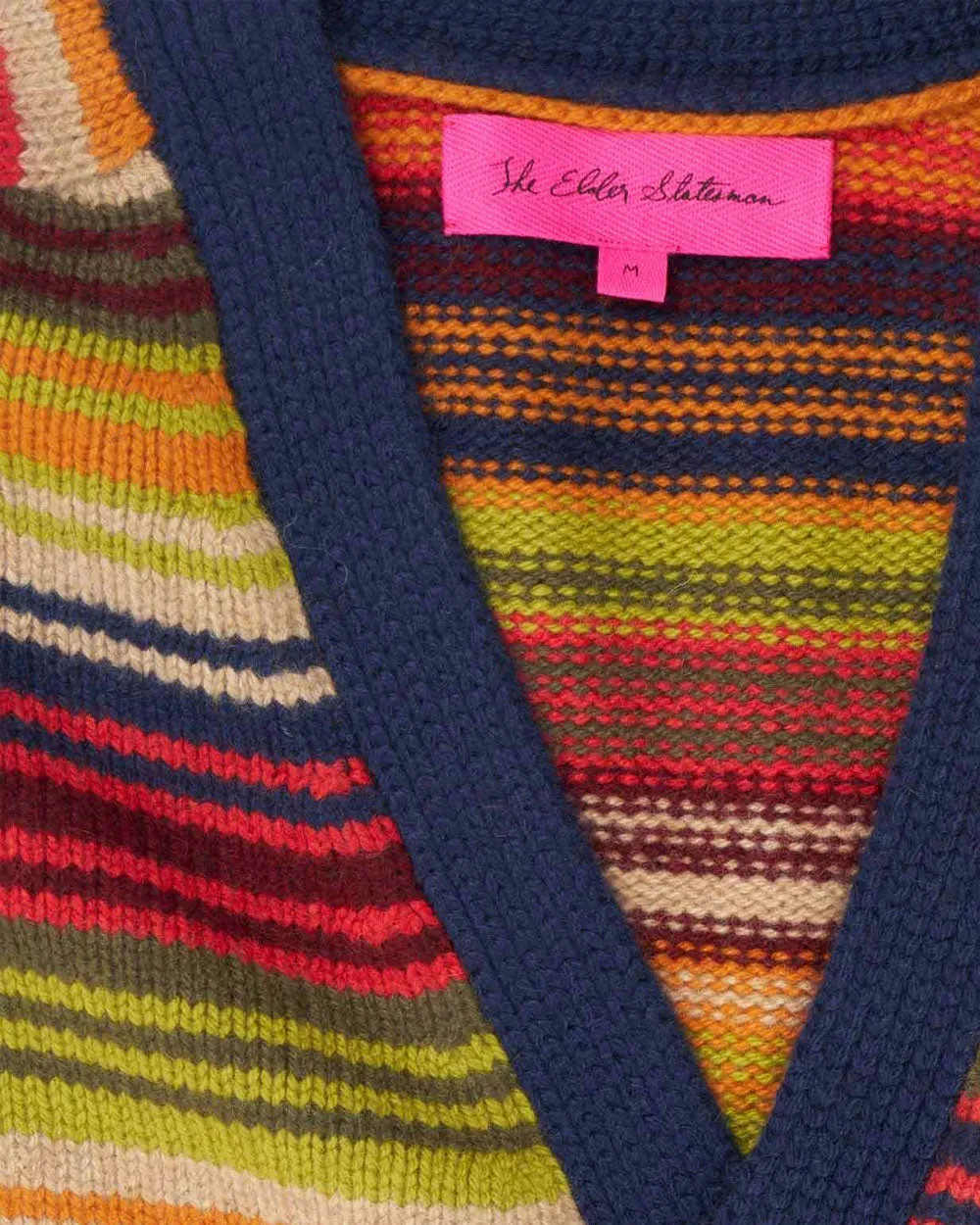 Multicolor Cashmere Vista Striped Cardigan