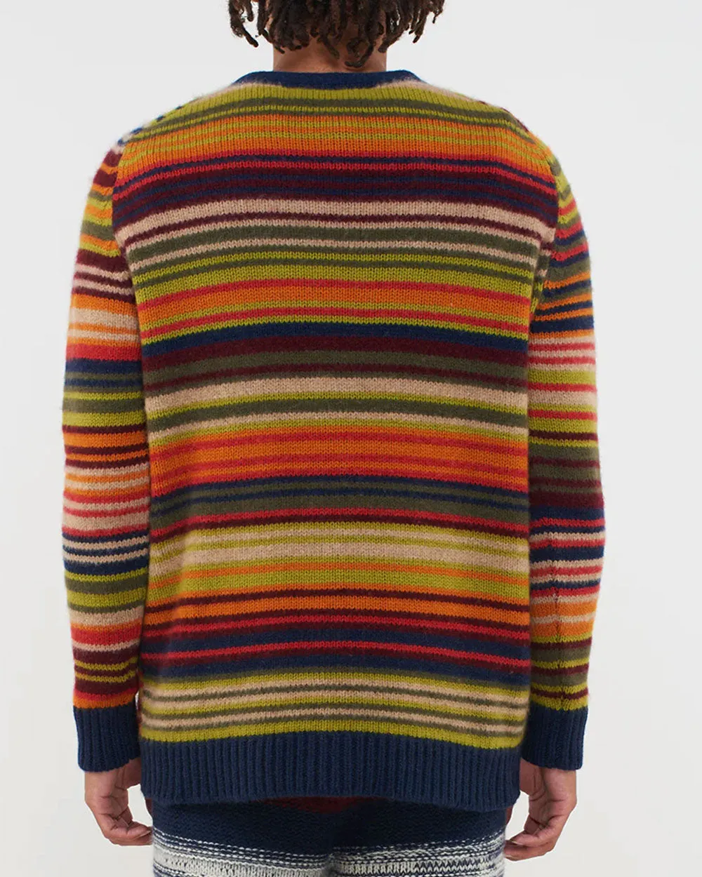 Multicolor Cashmere Vista Striped Cardigan