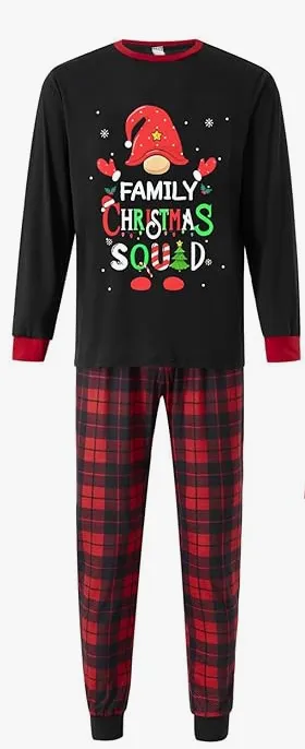 NEW EzonYanGo Family Christmas Squad Sleepwear for Men 2 piece PJ, MENS ONLY, Sz L