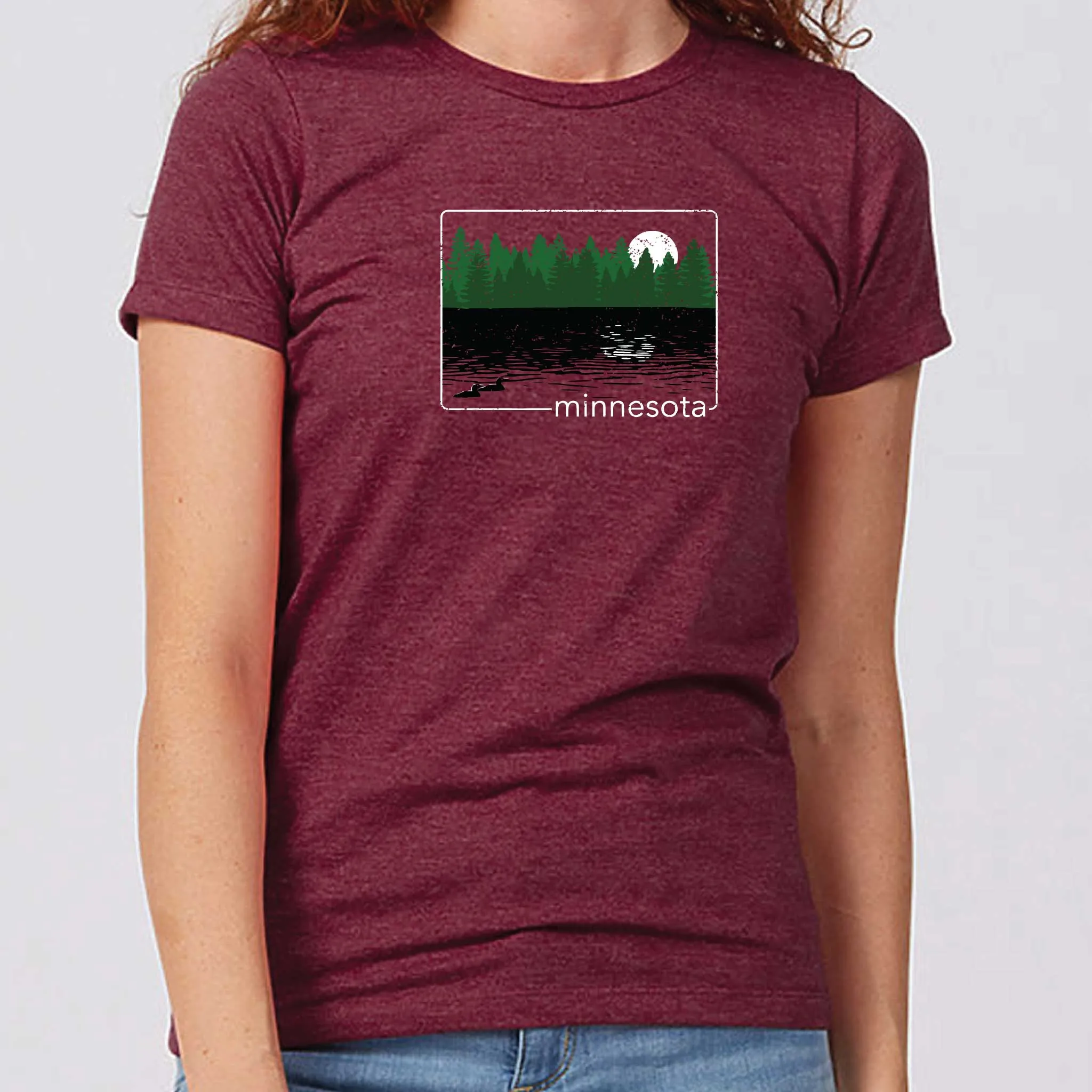 Night on the Lake Minnesota Women's T-Shirt