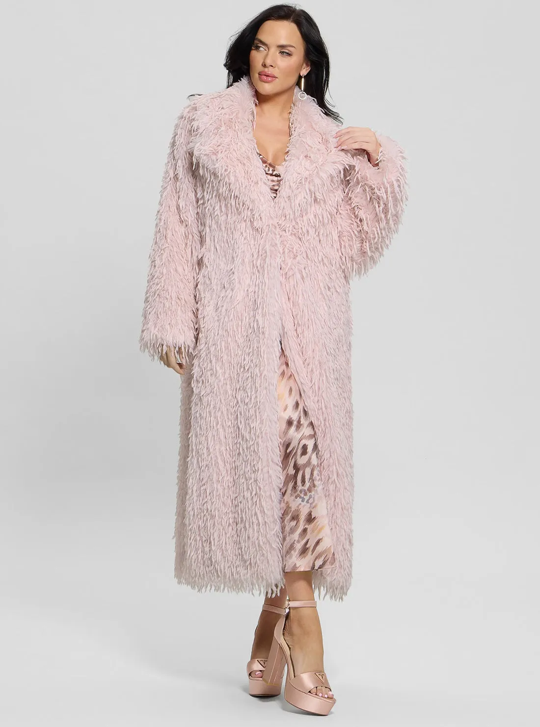 Pink Fenix Faux Fur Coat