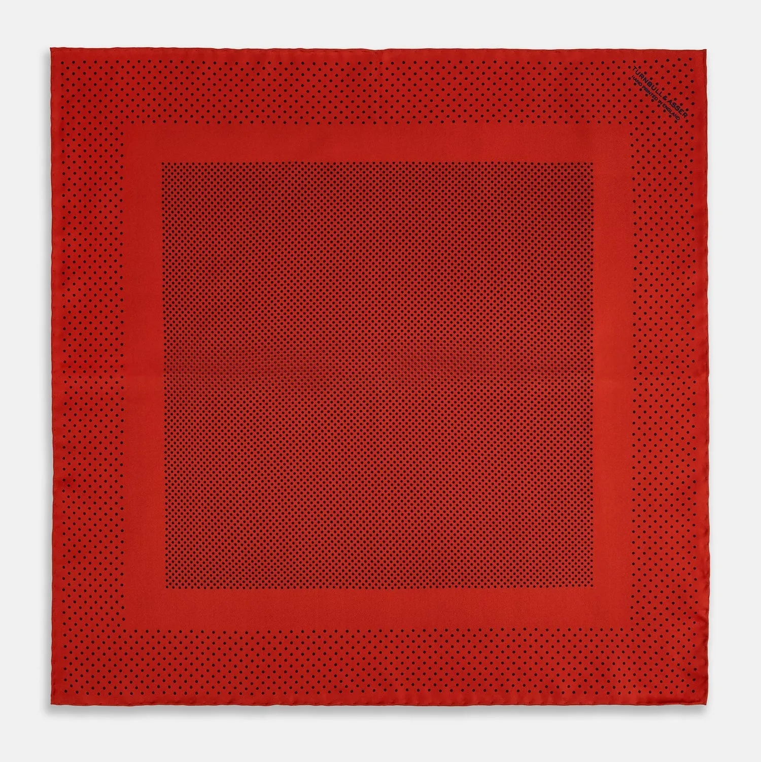 Red Dot Silk Pocket Square