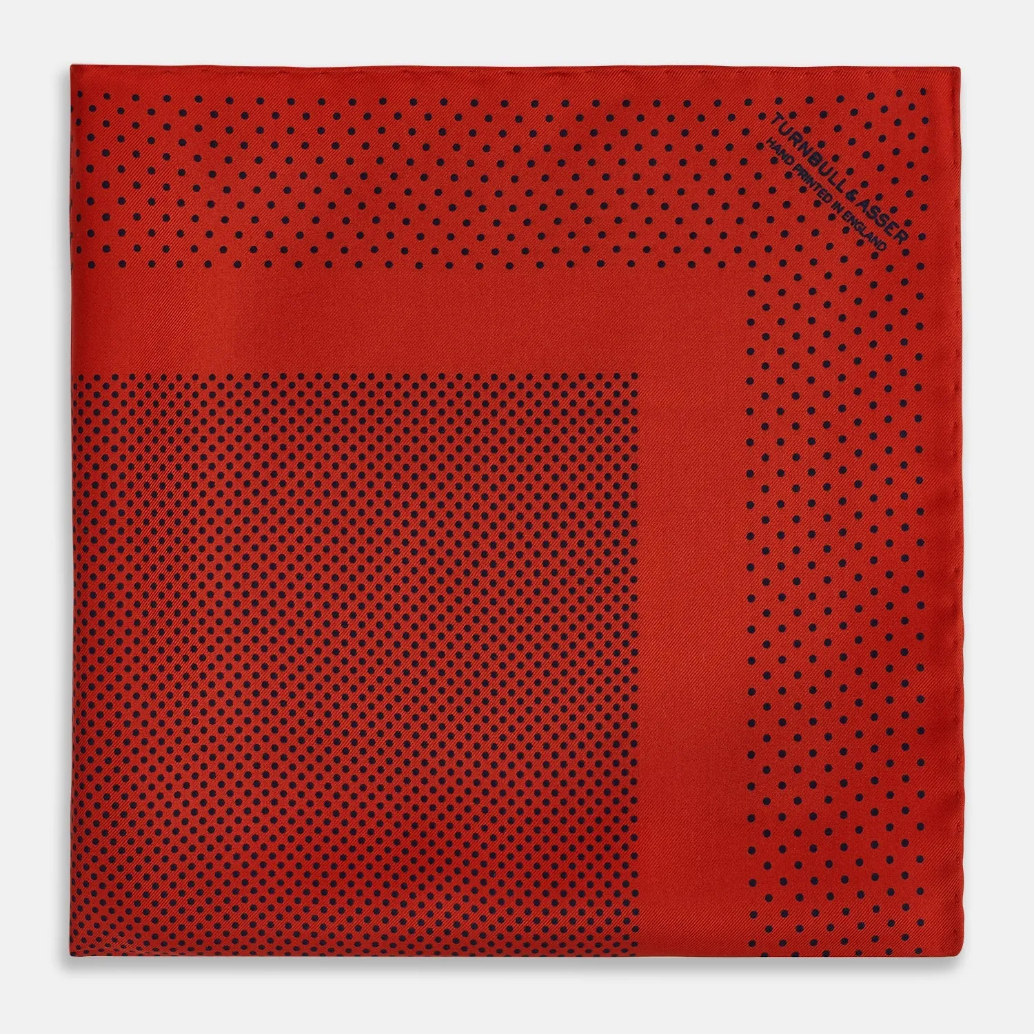 Red Dot Silk Pocket Square
